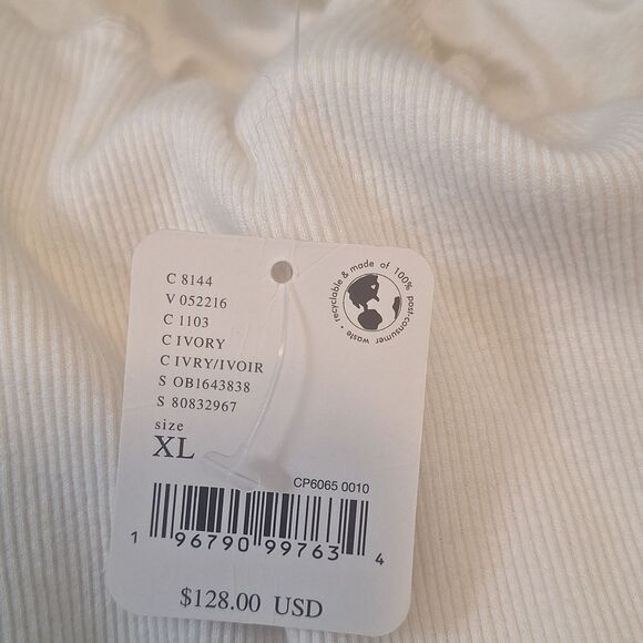 Free People Zon jump suit onesie one piece off white size XL - Picture 6 of 6